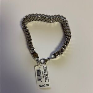 Men's Silver Chain Bracelet
